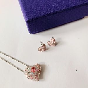 SWAROVSKI ALANA HEART PENDANT + EARRING SET